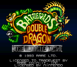 Battletoads & Double Dragon - The Ultimate Team Title Screen